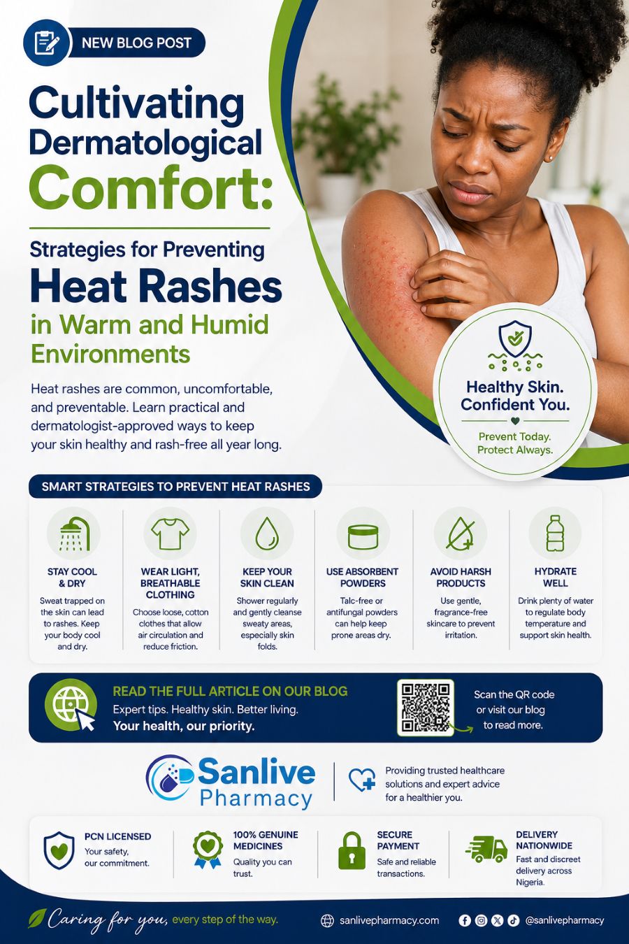 Cultivating Dermatological Comfort: Strategies for Preventing Heat Rashes in Warm and Humid Environments